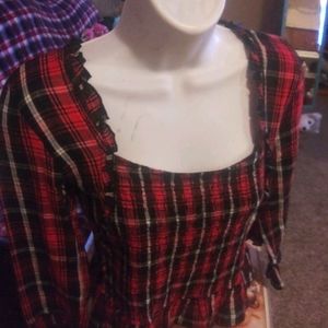 Free people peasant blouse xs